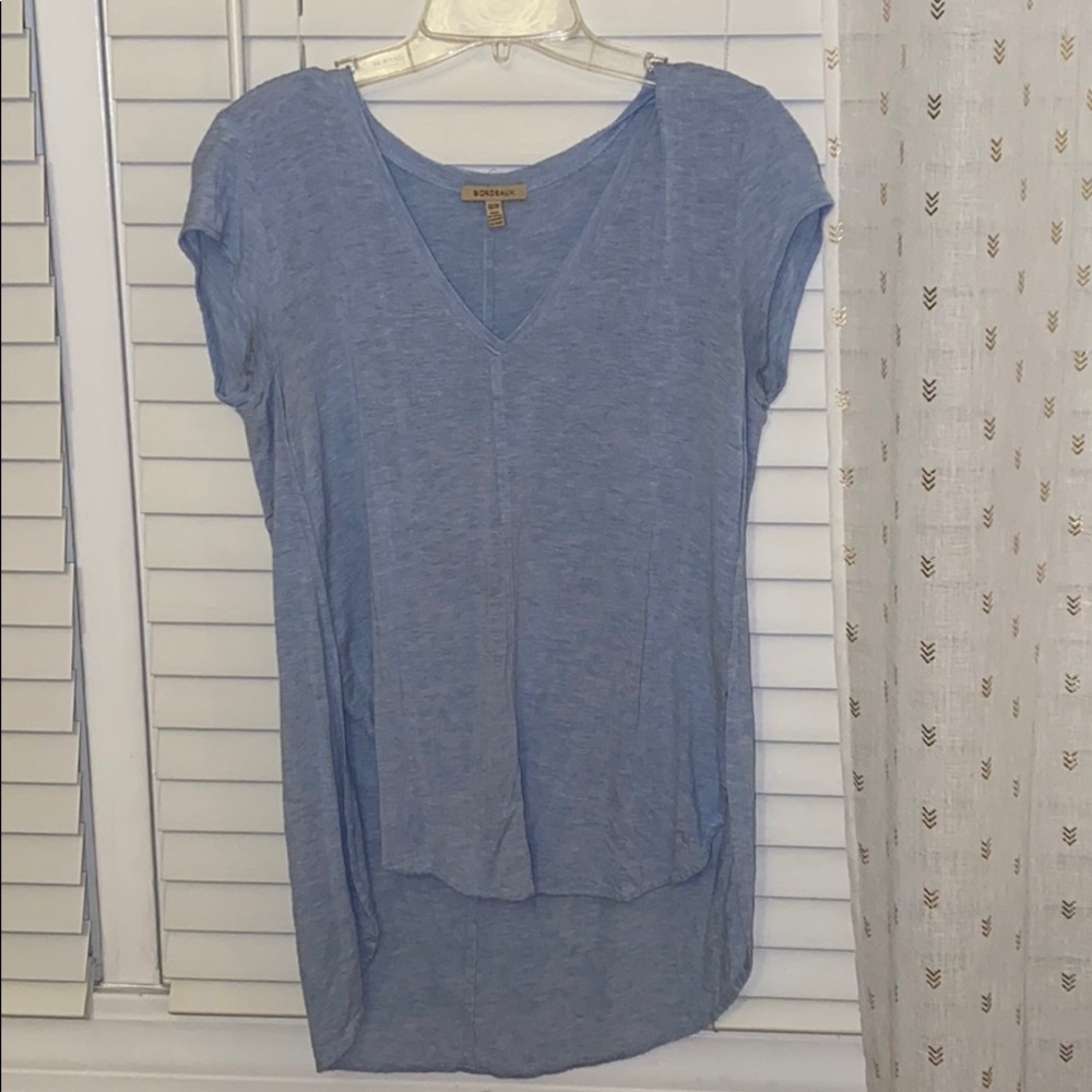 Light blue flowy vneck top